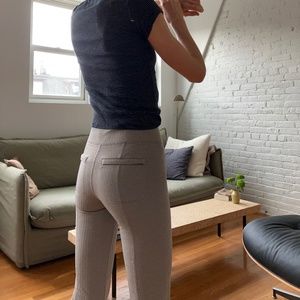 Athlete herringbone wide leg pant